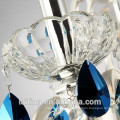 Candelabro de cristal europeu da lâmpada azul do candelabro para a entrada do casamento